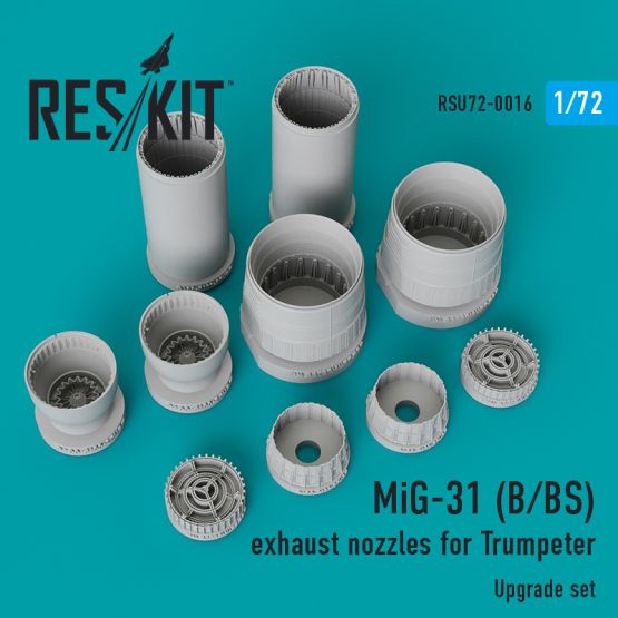 MiG-31B/BS exhaust nozzles for Trumpeter 1:72