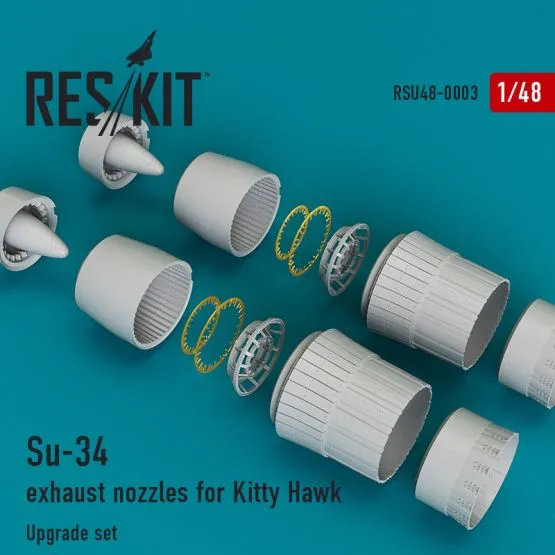 Su-34 exhaust nozzles for Kitty Hawk 1:48