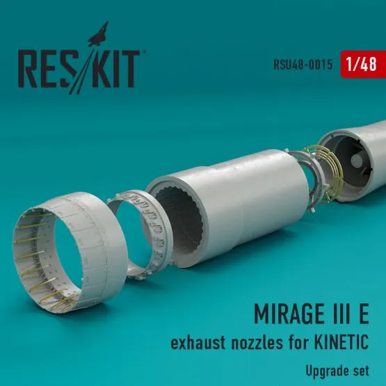 Mirage IIIE exhaust nozzles for Kintec 1:48