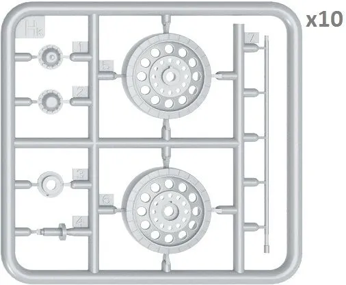 T-54/ T-55 (early) wheels set 1:35