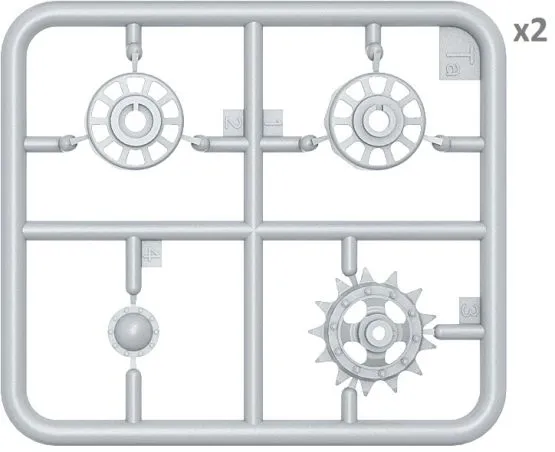 T-54/ T-55 (early) wheels set 1:35
