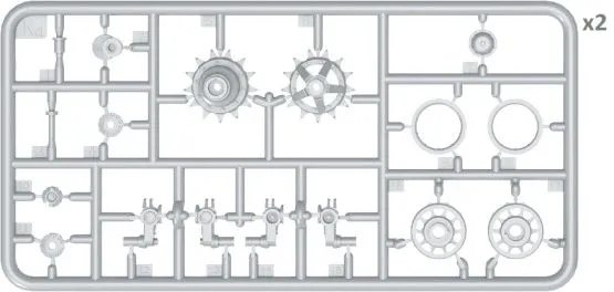 T-54/ T-55 (early) wheels set 1:35