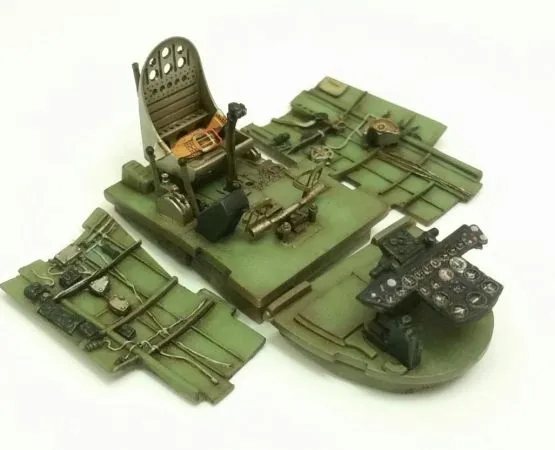 Ki-84 Hayate (Frank) cockpit set for Hasegawa 1:48
