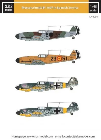 Bf 109F in Spanish Service 1:48