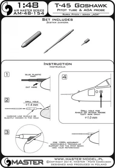 T-45 Goshawk - Pitot Tube & Angle Of Attack probe 1:48