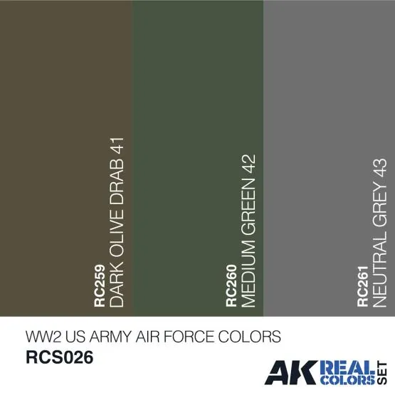 USAAF WW2 Colors set