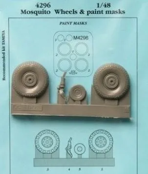 Mosquito wheels & paint masks 1:48