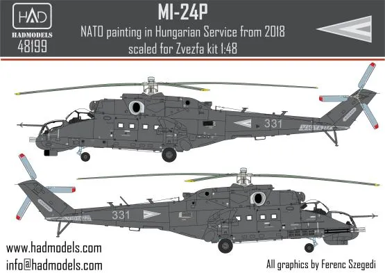 Mil Mi-24V in Hungarian servis (2018) 1:48