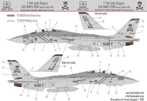 F-14A Tomcat - Jolly Rogers (USS NIMIT) 1:48