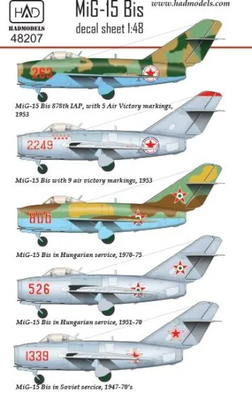 MiG-15Bis (North Corea, Soviet, Hungarian) 1:48