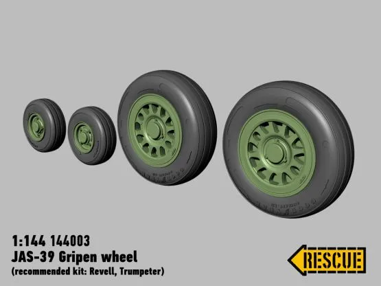 JAS-39 Gripen wheel set 1:144