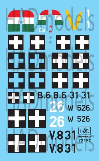 Ju-87D-5, Bf 109G-6, Fw 190F-8 in Hungarian Air Force 1:72