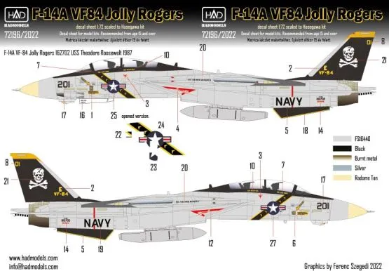 F-14A Tomcat - VF-84 Jolly Rogers 1:72