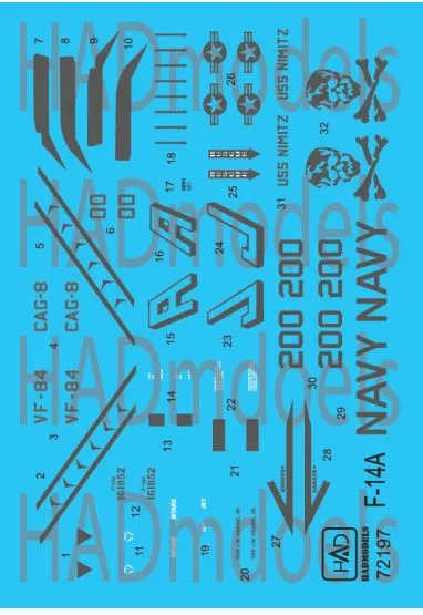 F-14A Tomcat - VF-84 Jolly Rogers (USS NIMITZ) 1:72