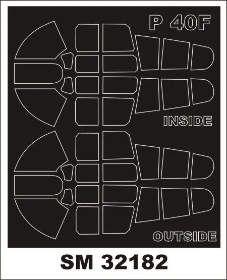 P-40F mask for Trumpeter 1:32