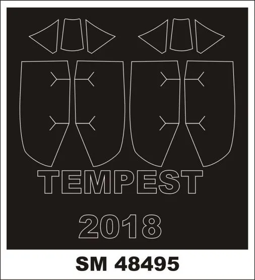Tempest Mk.V mask for Eduard 1:48