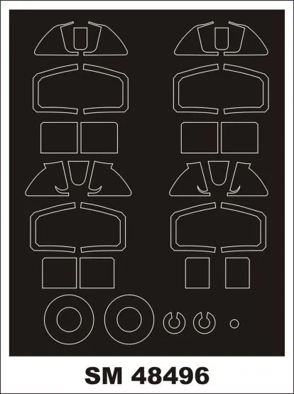 Spitfire Mk. I mask for Tamiya 1:48