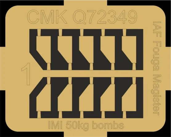 IAF Fouga Magister - IMI 50kg bombs 1:72