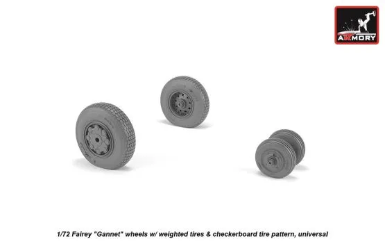 Fairey Gannet late type wheels 1:72