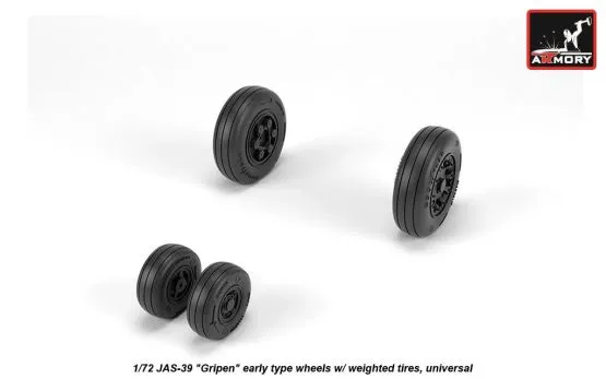 JAS-39 "Gripen" wheels, early 1:72
