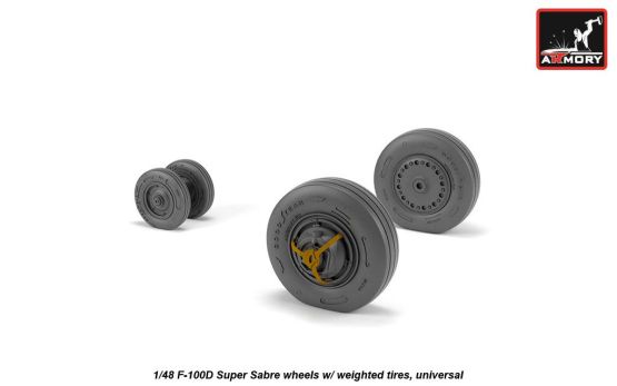 F-100D Super Sabre wheels 1:48