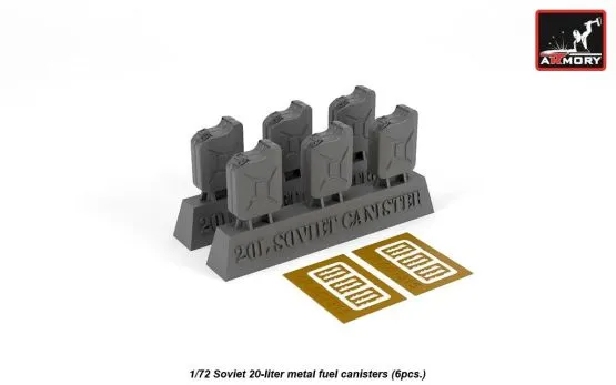 Soviet 20l fuel cans 1:72