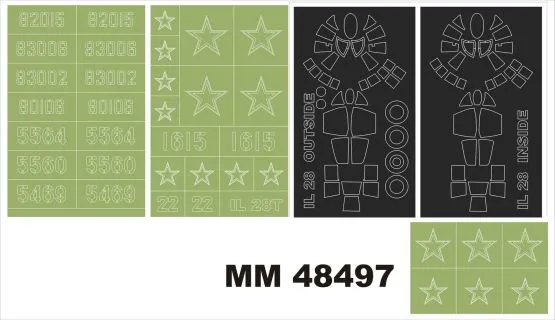 Il-28 maxi mask for Bobcat 1:48