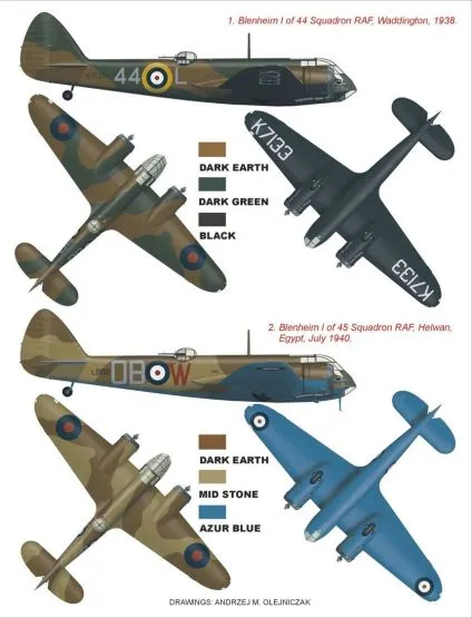 Blenheim Mk.I (RAF) super mask for Airfix 1:72