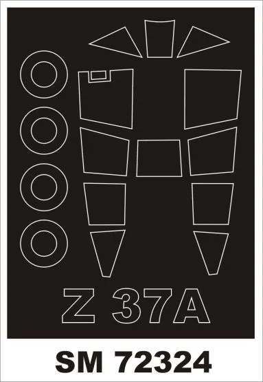 Z-37A-2 Cmelak mask for KP 1:72