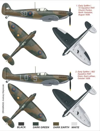 Spitfire Mk.I (early) super mask for Tamiya 1:48