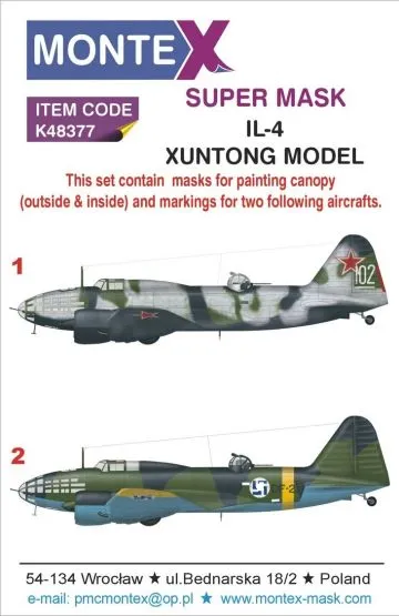 Il-4 super mask for Xuntong Model P.2 1:48