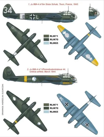 Ju 88A-4 super mask for Revell 1:48