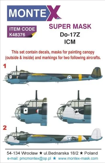 Do 17Z-3 super mask for ICM 1:48