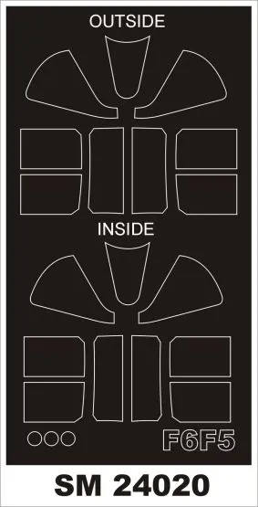 F6F-5 mask for Airfix 1:24