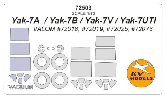 Yak-7 mask for Valom 1:72