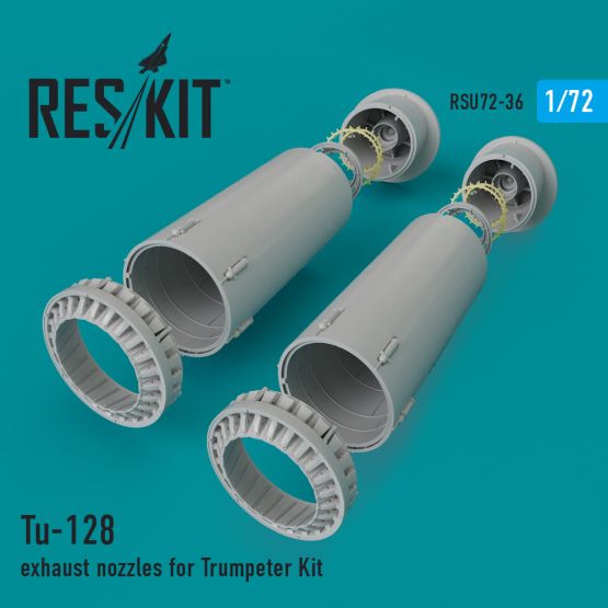 Tu-128 exhaust nozzles for Trumpeter 1:72