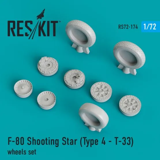 F-80 Shooting Star (Type 4 T-33) wheels 1:72 F-80 Shooting Star (Type 4 T-33) wheels 1:72