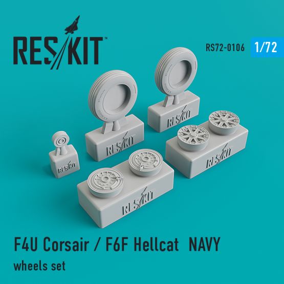 F4U Corsair / F6F Hellcat NAVY wheels 1:72