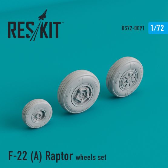 F-22A Raptor wheels 1:72