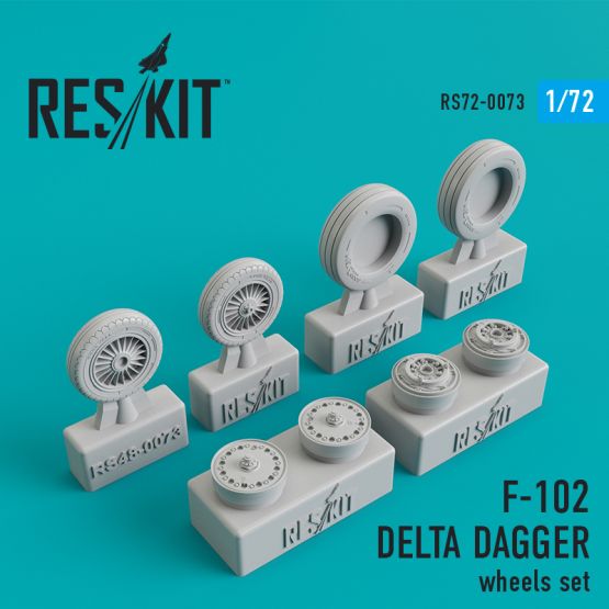 F-102 Delta Dagger wheels 1:72