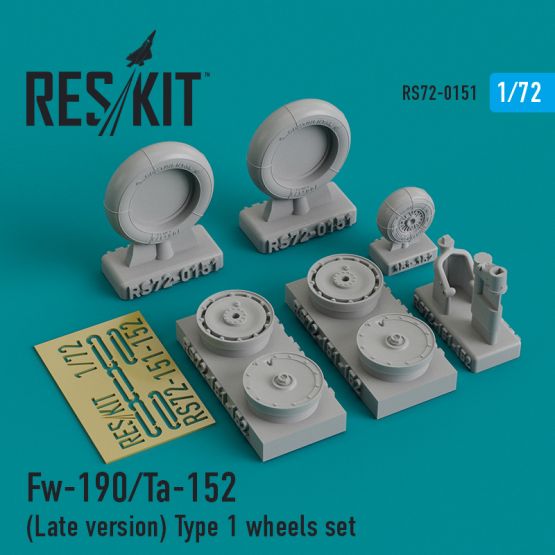 Fw 190/Ta-152 (Late version) Type 1 wheels 1:72