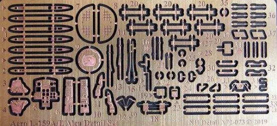 Aero L-159A/E Alca Detail Set for KP 1:72 Aero L-159A/E Alca Detail Set for KP 1:72