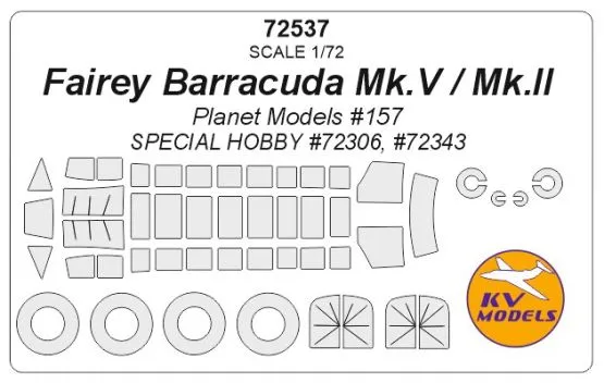 Fairey Barracuda Mk.II/V mask for Special Hobby 1:72