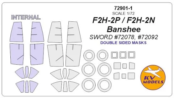 F2H-2P/N mask for Sword (Double sided) 1:72