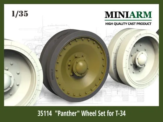 Panther wheel set for T-34 1:35