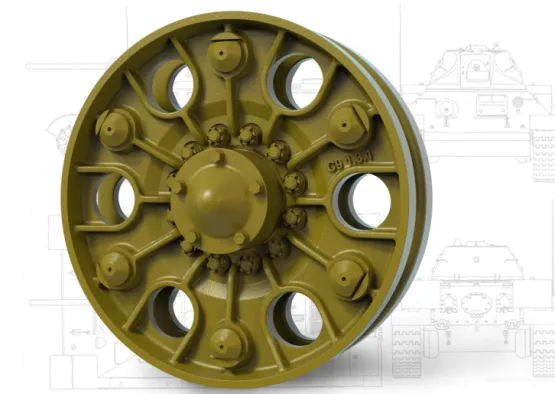 T-34 Drive Sprockets ("Sun" type) 1:35