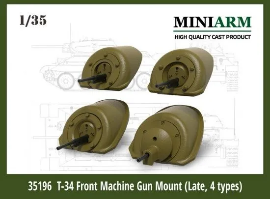 T-34 Front Machine Gun Mount (Late, 4 type) 1:35