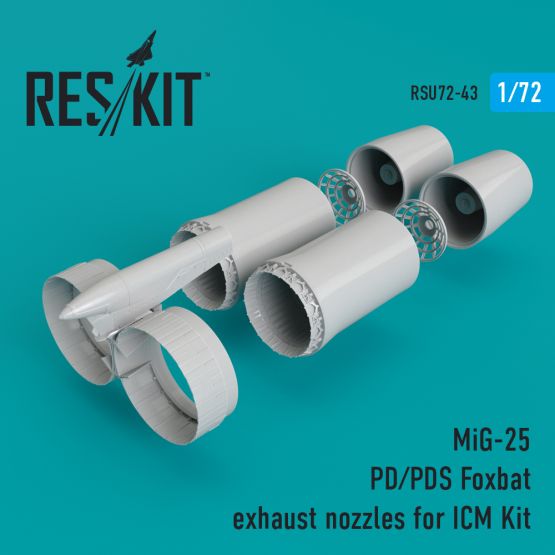 MiG-25PD/PDS exhaust nozzles for ICM 1:72