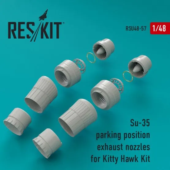 Su-35 exhaust nozzles (parking) for K.H. 1:48