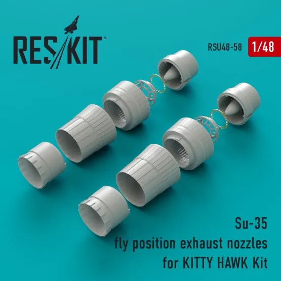Su-35 exhaust nozzles (fly) for K.H. 1:48